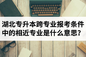 湖北省普通專(zhuān)升本跨專(zhuān)業(yè)報(bào)考條件中的“相近專(zhuān)業(yè)”是什么意思？