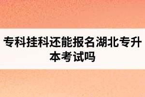 專(zhuān)科掛科還能報(bào)名湖北專(zhuān)升本考試嗎？在哪里能獲取最新的專(zhuān)升本資訊？