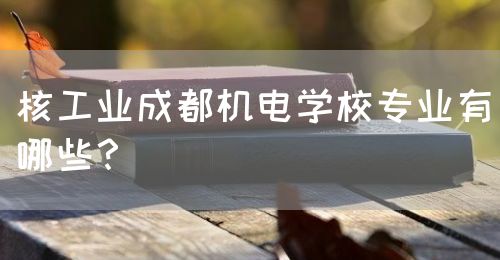 核工業(yè)成都機電學(xué)校專業(yè)有哪些？(圖1)