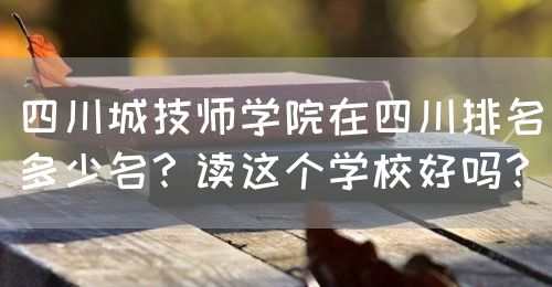 四川城技師學(xué)院在四川排名多少名？讀這個學(xué)校好嗎？(圖1)