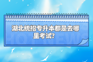 湖北統(tǒng)招專(zhuān)升本都是去哪里考試？